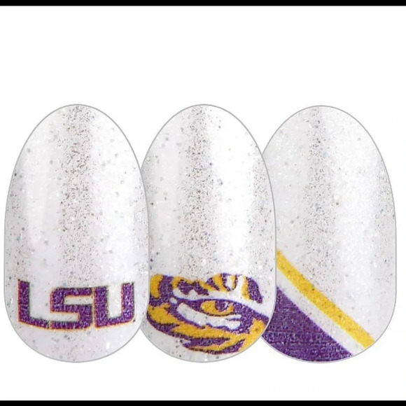 Color Street Collegiate Collection Louisiana State University Nail Polish Strips - Picture 1 of 4
